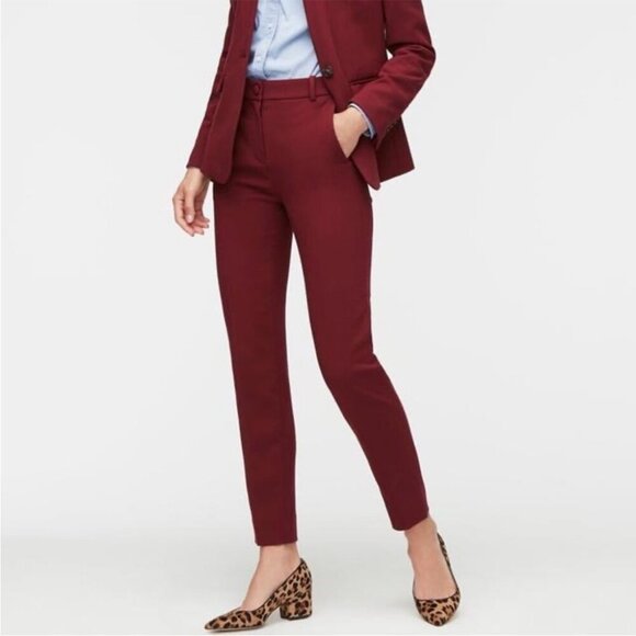 J.Crew 365 High Rise Cameron Pants in Burgundy - Picture 1 of 5
